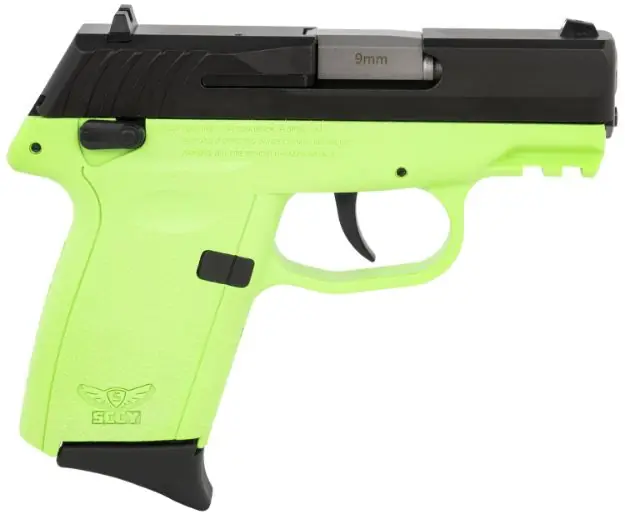 Sccy Cpx1-Cb Pistol Gen 3 9Mm 10Rd Black/Lime W/Safety