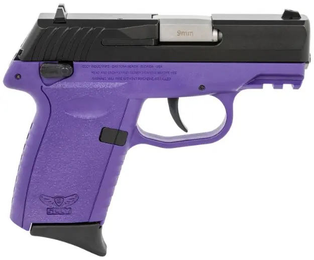 Sccy Cpx1-Cb Pistol Gen 3 9Mm 10Rd Black/Purple Manual Safe