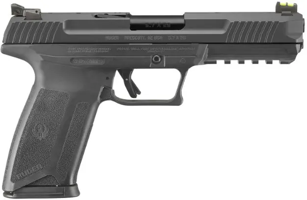 Ruger 57 5.7X28mm Pro Adj. Sights 20-Shot Black