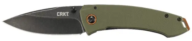 CRKT 2520 TUNA 3.22 PLAIN BLK/GRN