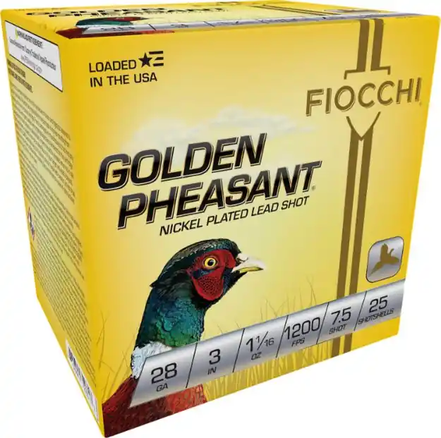 Golden Pheasant 28 Gauge 3'' 1-1/16Oz #7.5 Shot 25/Box