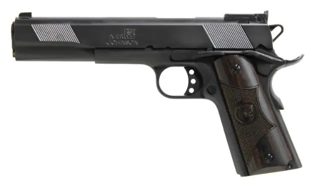 Iver Johnson Eagle Xl 10Mm 6" Adj 8Rd Matte Blued Walnut
