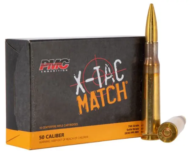 X-Tac Match 50 Bmg 740Gr Solid Brass 10/Box