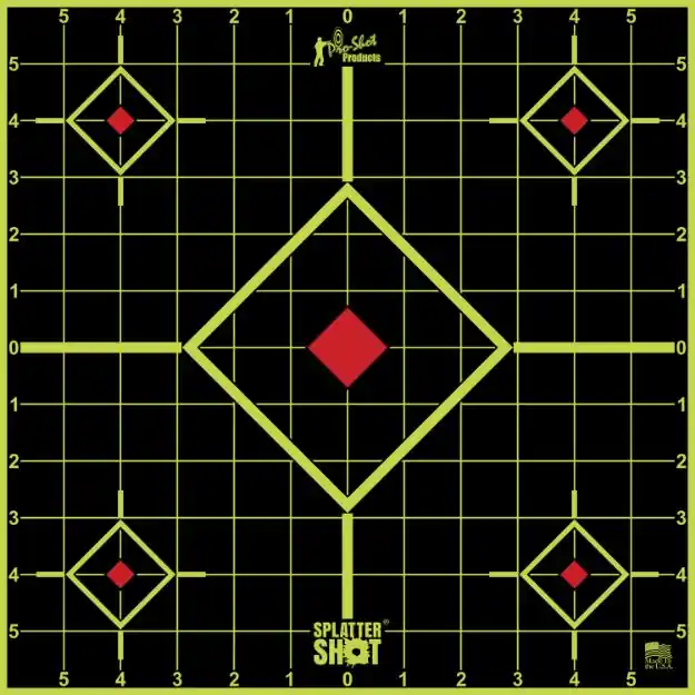 PRO-SHOT TARGET 12" GRN SIGHT-IN 5PK