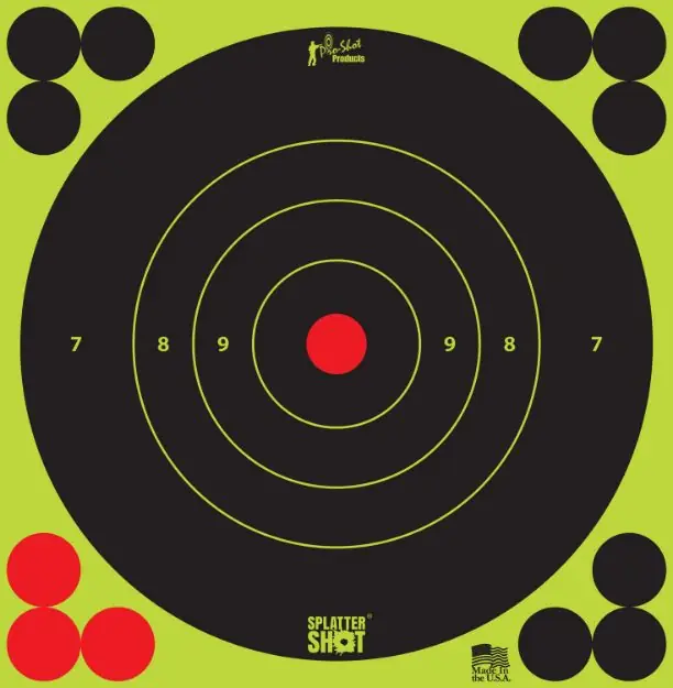 PRO-SHOT 6" GREEN BULLSEYE 12PK