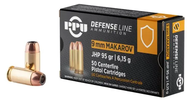 PPU PPD9M 9X18MAK 95 JHP 50/20