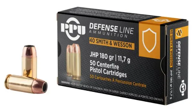 PPU PPD40 40S 180 JHP 50/10