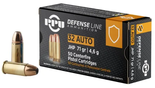 PPU 32ACP JHP 71GR 50/1000