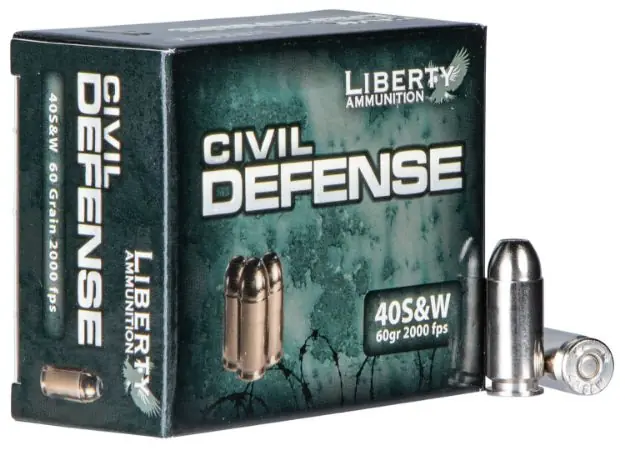 Liberty Civil Defense 40 Sw 60Gr Hp 20Rd 10Bx/Cs