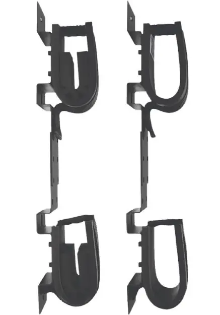 RUGGED 10065 DBL GUN RACK SCREW-ATTACH