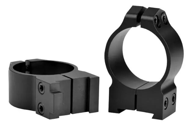 30Mm Medium (1.015'') 19Mm Dovetail Rings, Black