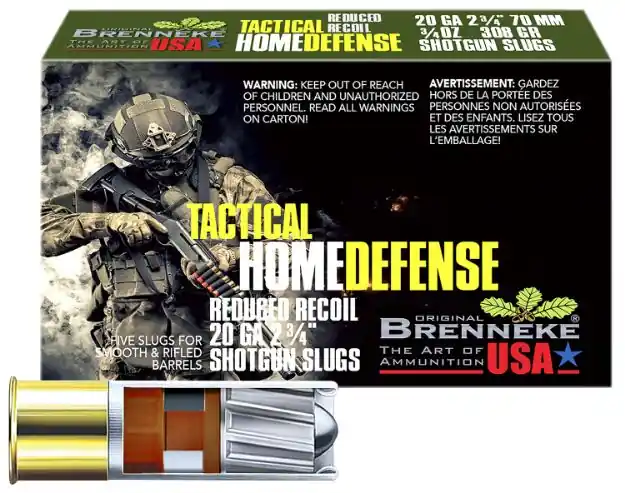 Brenneke Usa Low Recoil 20Ga 2.75" 3/4Oz Slug 5Rd 50Bx/Cs