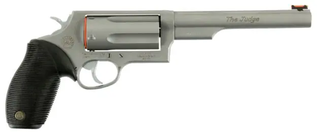 Taurus Judge 45Lc/410 3" 6.5" Fs 5-Shot Stainless Rubber