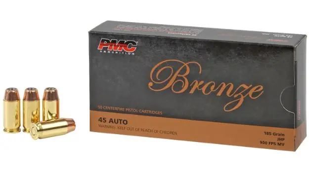 PMC BRNZ 45ACP 185GR JHP 50/1000