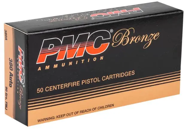 PMC BRNZ 380ACP 90GR FMJ 50/1000