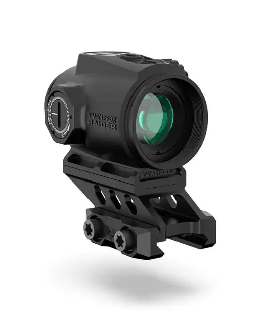 Raider 1X Green 6 Moa Reticle Micro Prism Sight Black