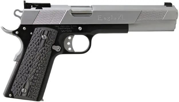Iver Johnson Eagle Xl 2-Tone 45Acp 6" Adj M.Chrome Slide<