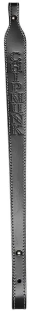 CHIPMUNK 80020 CHIPMUNK LOGO LEATHER SLING BLK
