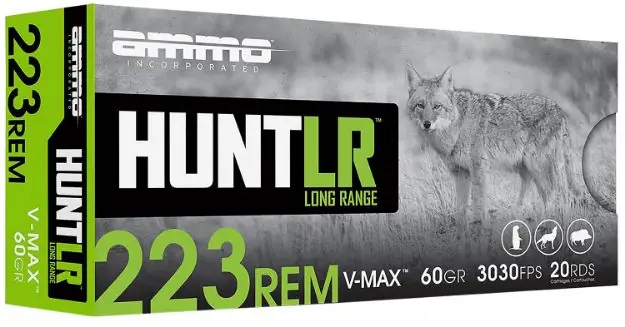 AMMOINC 223060VMXA20 HUNT LR 223 60 VMAX 20/10