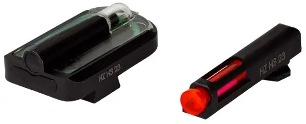 Hiviz Fasdot H3 Red Front/Grn Rear For Glock 9Mm/40/.357 Set