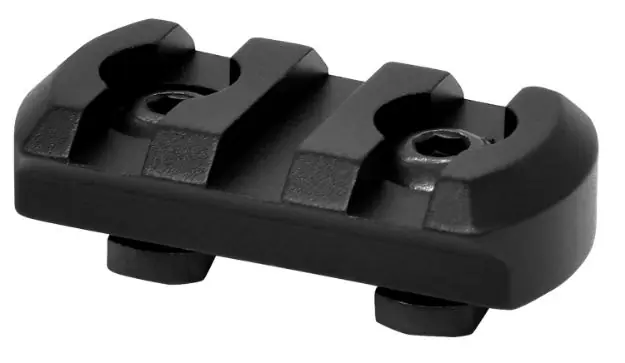 WARNE 6201M M-LOK 3 SLOT RAIL BLK