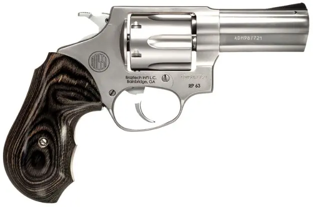 Rossi Rp63 357Mag 3" Stainless 6-Sh Laminate Grips