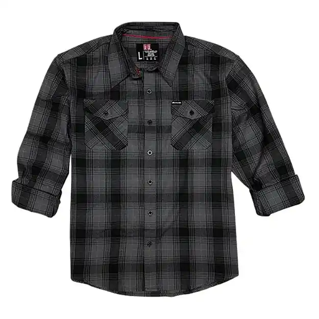 HDESIGN 32225 HORNADY L/S FLANNEL 2X GREY