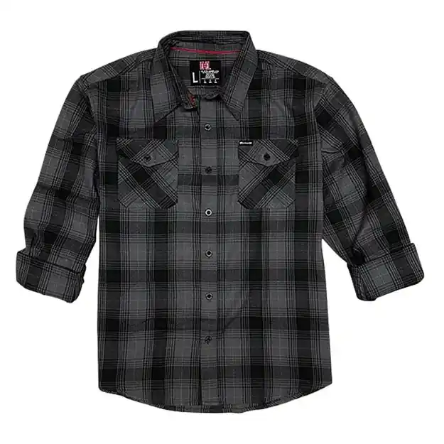 HDESIGN 32223 HORNADY L/S FLANNEL LG GREY