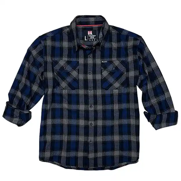 HDESIGN 32203 HORNADY L/S FLANNEL LG NAVY