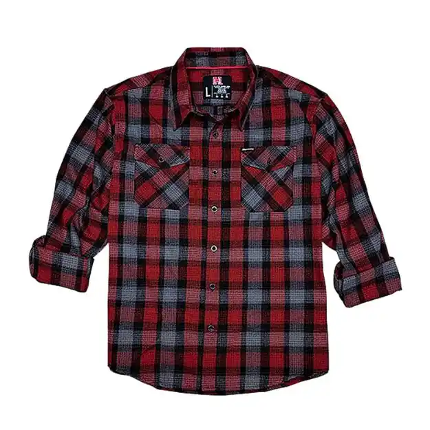 HDESIGN 32195 HORNADY L/S FLANNEL 2X RED