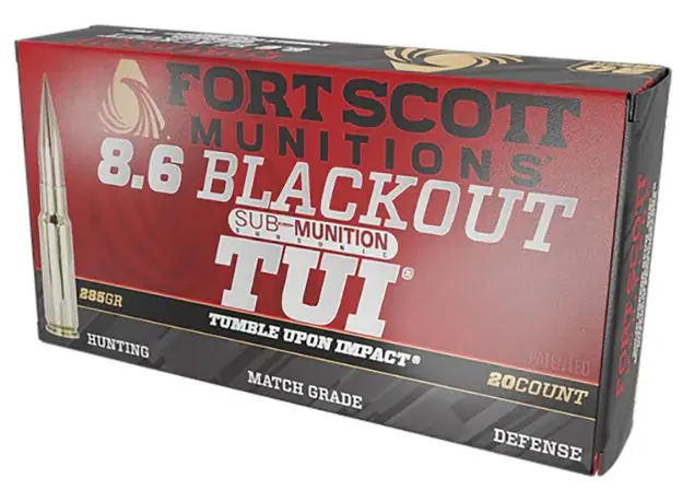 Fort Scott 8.6 Blackout 285Gr Tui Solid Copper 20Rd 10Bx/C