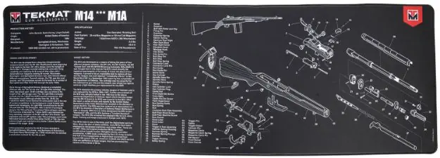 Tekmat Ultra 44 M14/M1a Gun Cleaning Mat Black