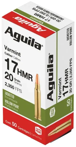 Aguila 17Hmr 20Gr Jhp 50Rd 20Bx/Cs