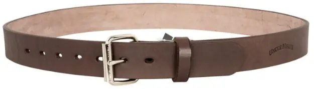 UNC-LEATHER BLT-UM-34/38-DBR GUN BELT DARK BRN