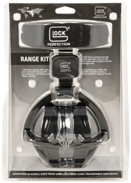 Range Kit With Passive Muffs, Ear Plugs And Shooting Glasses