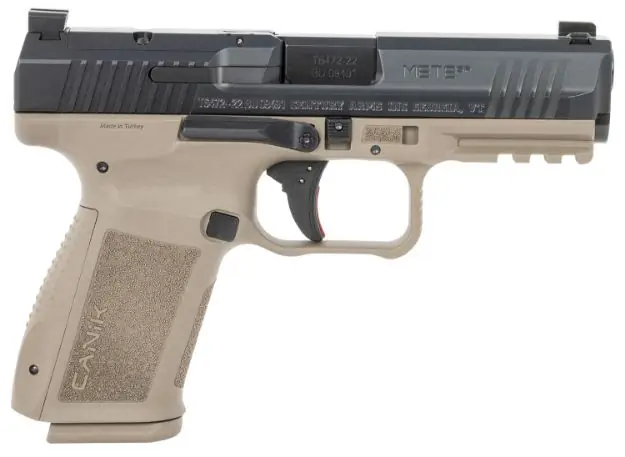 Canik Mete Sf 9Mm 4.2" Bbl Or Fs 2-15Rd Mags Fde