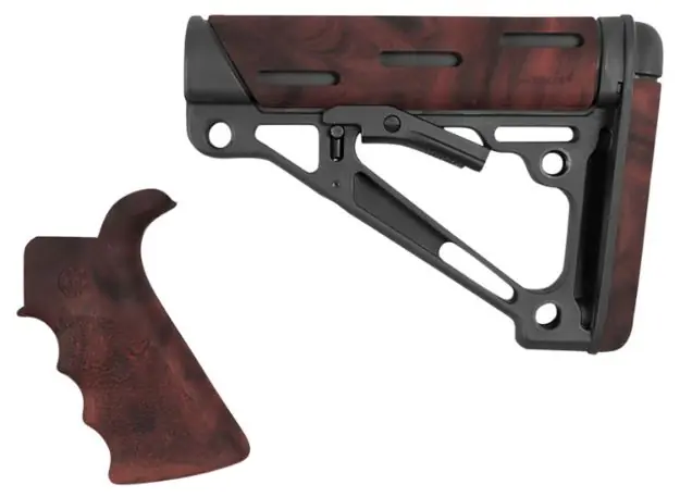 HOG 15456 AR15 KIT GRIP/STOCK RED LAVA