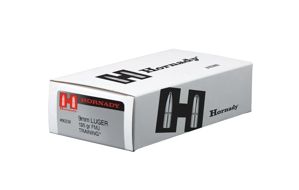 Hornady 9mm Luger 135 Grain Reduced Lead ENC - 500 Rounds - Brass Case