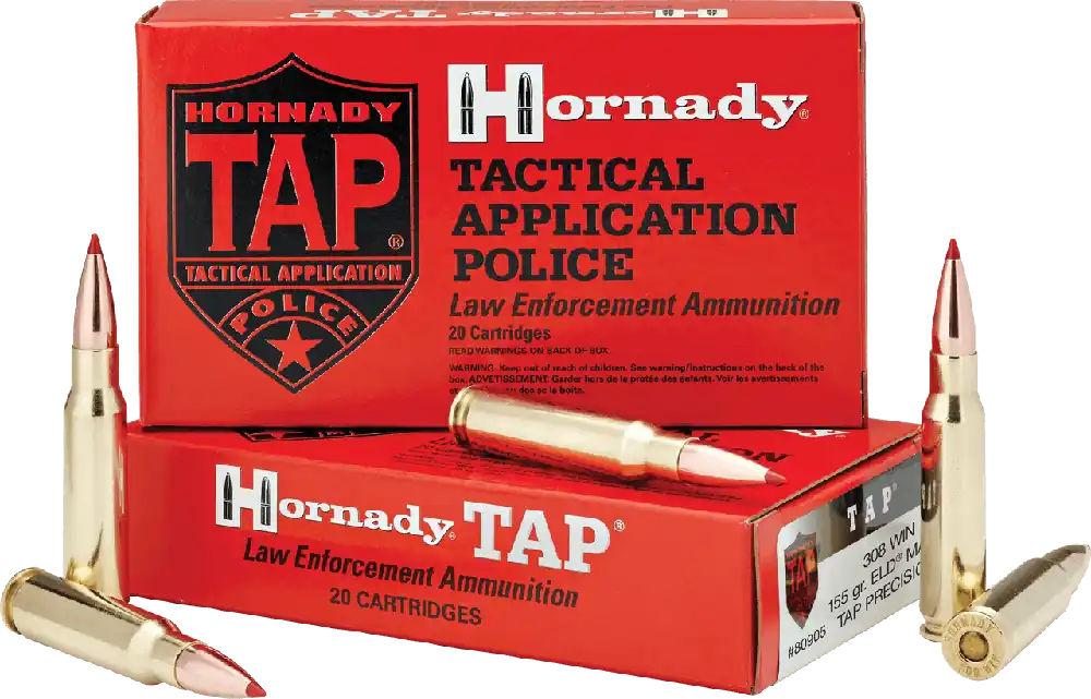 Hornady 308 Win 155 Grain ELD Match TAP Precision LE - 20 Rounds - CASE