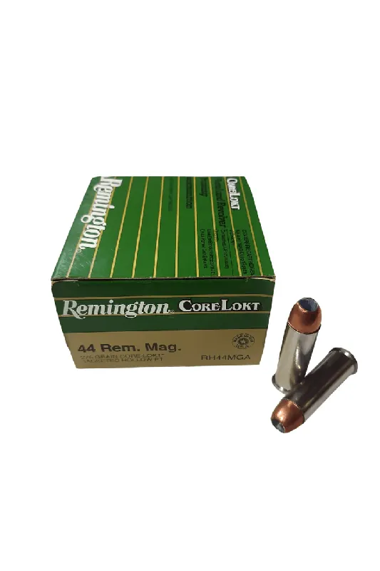 Remington Ammunition - 44 Remington Magnum - 275 Grain Core-Lokt Hollow Point - 25 Rounds