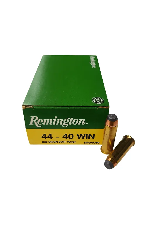 Remington Express Ammunition - 44-40 Winchester - 200 Grain Soft Point - 50 Rounds - Brass Case