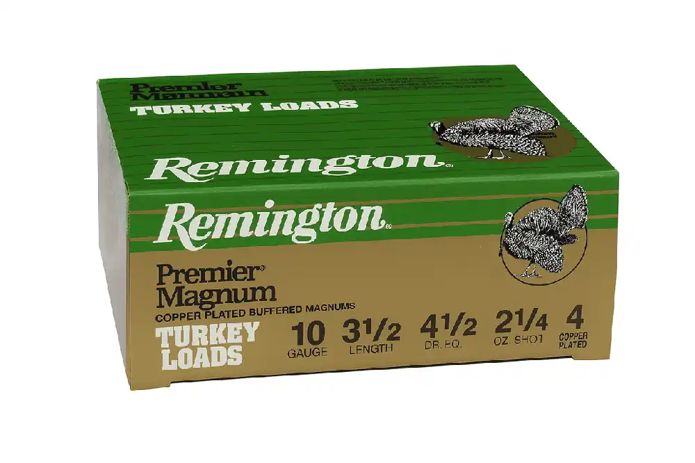 Remington Express Ammunition - 10 Gauge - 3 1/2" - 4 1/2 Dram Eq. - 2 1/4 Oz - 4 Shot - 10 Rounds
