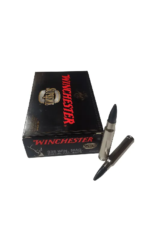 Winchester Supreme Ammunition - 338 Winchester Magnum - 230 Grain Fail Safe - 20 Rounds
