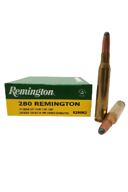 Remington Core-Lokt Ammunition - 280 Remington - 165 Grain Soft Point - 20 Rounds - Brass Case