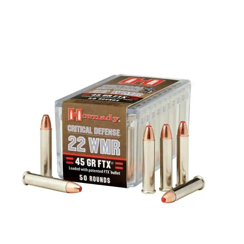 Hornady Critical Defense Ammunition - 22 Winchester Magnum - 45 Grain FTX - 50 Rounds