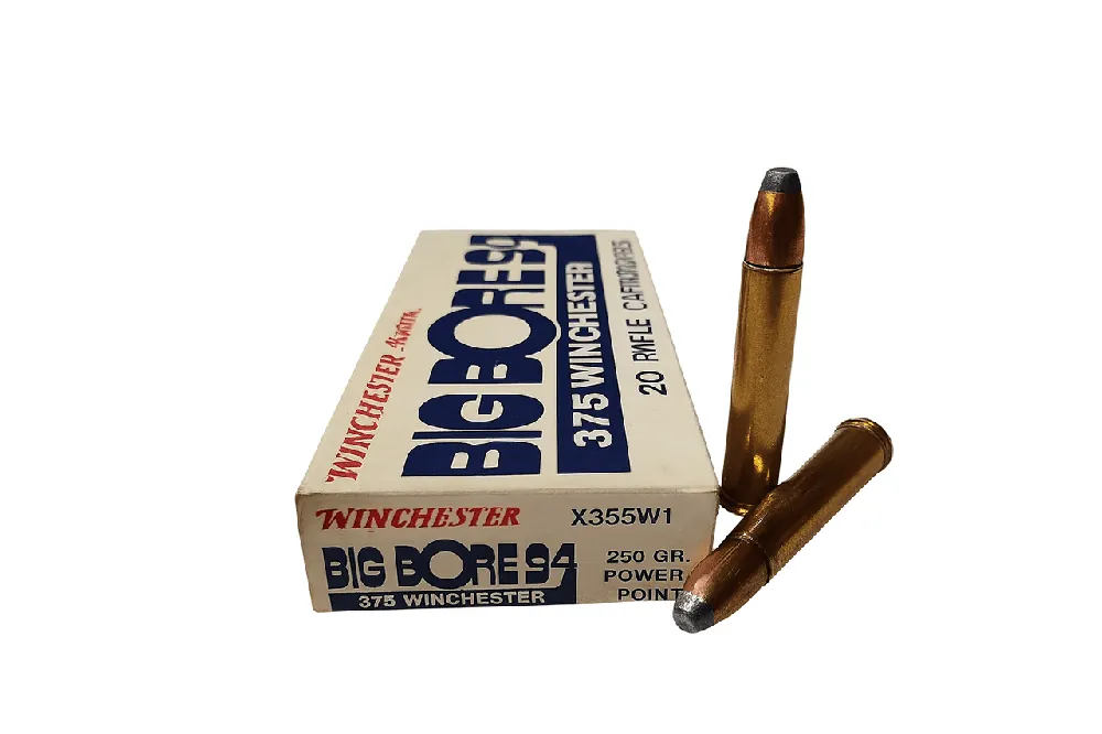 Winchester Western Ammunition - 375 Winchester - 250 Grain Power Point - 20 Rounds - Brass Case