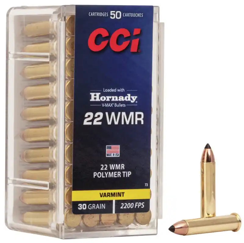 CCI Ammunition - 22 Winchester Magnum - 30 Grain V-Max - 50 Rounds