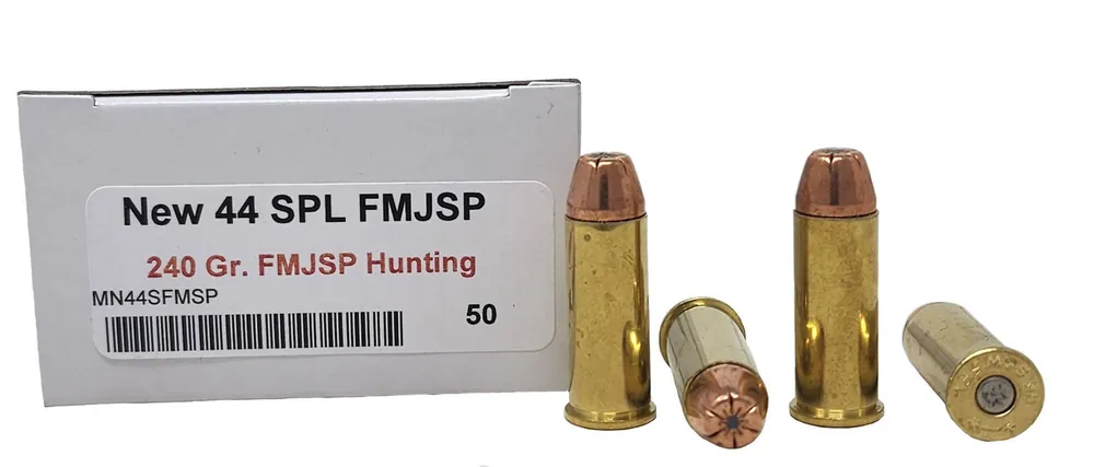 Miwall New Ammunition - 44 S&W Special - 240 Grain Silhouette - 50 Rounds - Brass Case