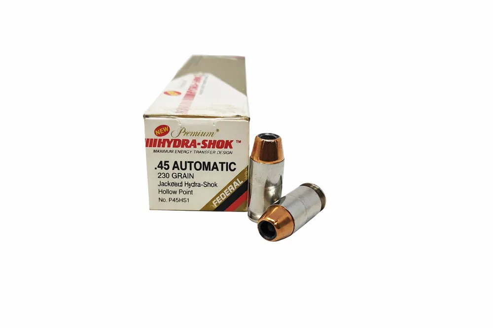 Federal Premium Ammunition - 45 ACP - 230 Grain Hydra-Shok Jacketed Hollow Point - 20 Rounds