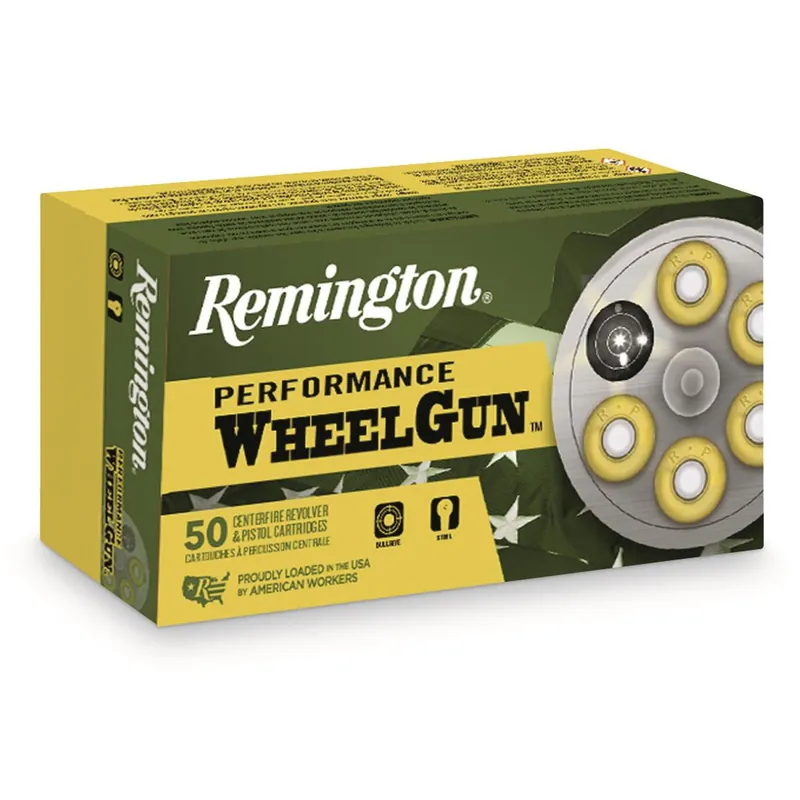 Remington Performance WheelGun Ammunition - 32 S&W Long - 98 Grain Lead Round Nose - 50 Rounds - Brass Case